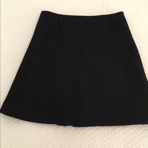 Black wool Burberry skirt